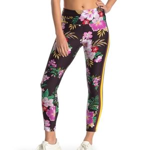 XS Calvin Klein Floral Side Stripe Leggings